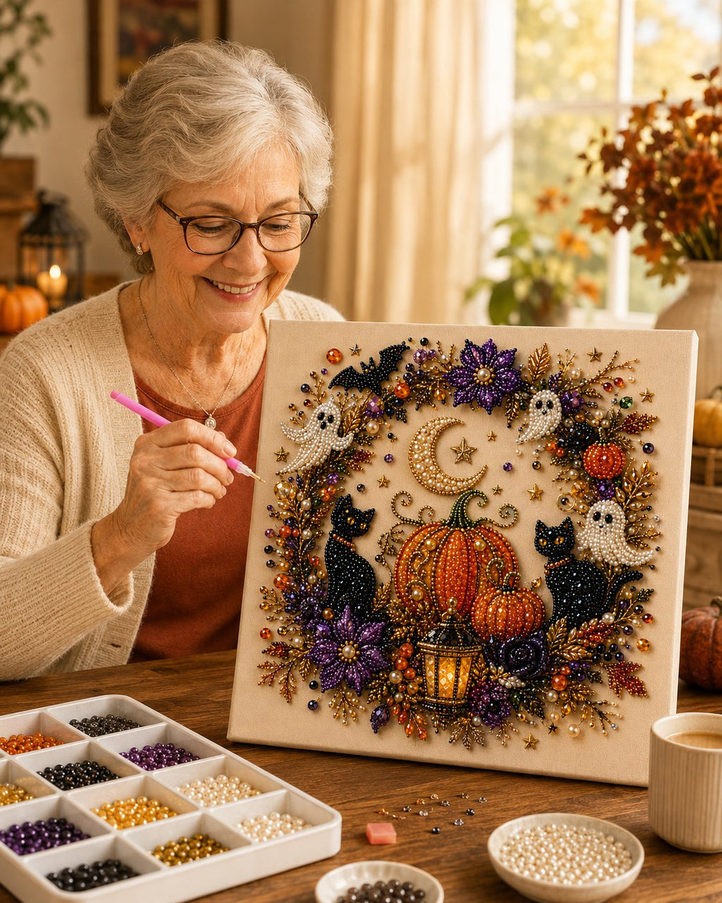 Halloween DIY Pearl Art Craft Making Kit